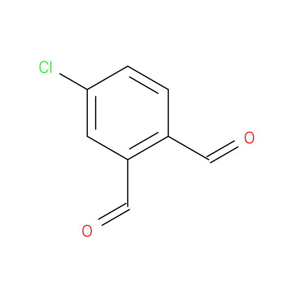 1,2-Benzenedicarboxaldehyde, 4-chloro- 化学構造式