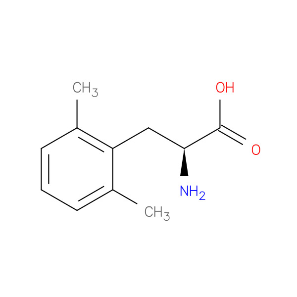 2-Amino-3-(2,6-dimethylphenyl)propanoic acid 化学構造式