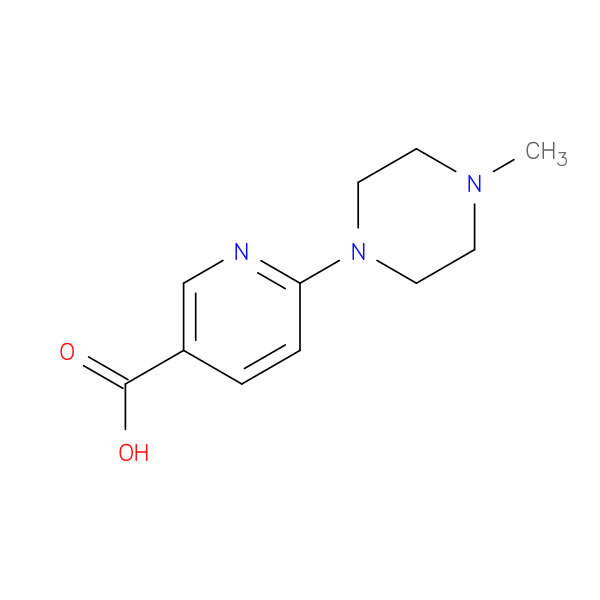 6-(4-Methylpiperazin-1-yl)nicotinic acid 化学構造式