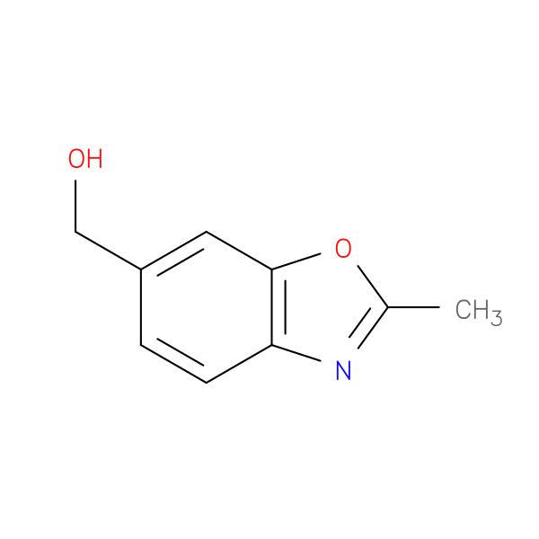 (2-Methylbenzo[d]oxazol-6-yl)methanol 化学構造式