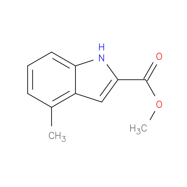 Methyl 4-Methylindole-2-carboxylate 化学構造式