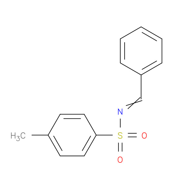 Benzenesulfonamide, 4-methyl-N-(phenylmethylene)- 化学構造式