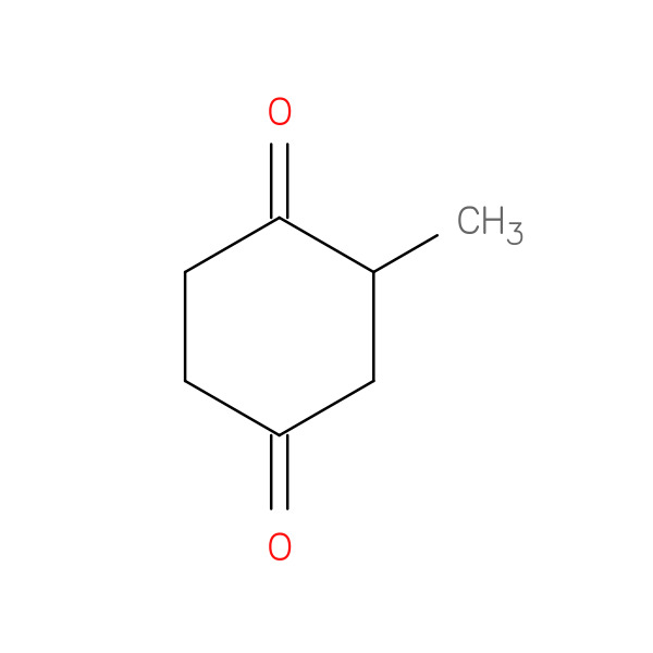 1,4-Cyclohexanedione, 2-methyl- 化学構造式