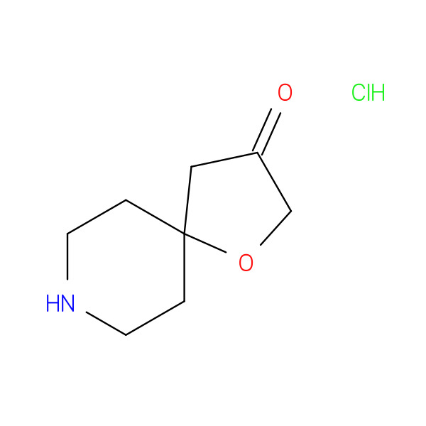 1-Oxa-8-azaspiro[4.5]decan-3-one, hydrochloride (1:1) 化学構造式