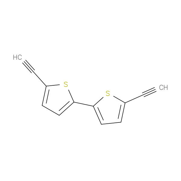 2,2'-Bithiophene, 5,5'-diethynyl- 化学構造式