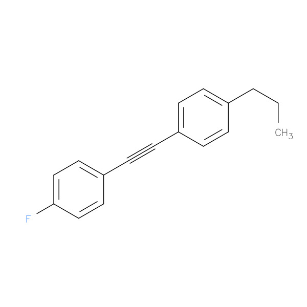 Benzene, 1-[(4-fluorophenyl)ethynyl]-4-propyl- 化学構造式