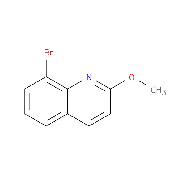 Quinoline, 8-bromo-2-methoxy- 化学構造式