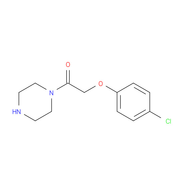 Ethanone, 2-(4-chlorophenoxy)-1-(1-piperazinyl)- 化学構造式