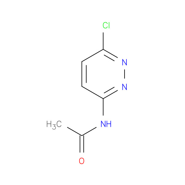N-(6-Chloro-3-Pyridazinyl)Acetamide 化学構造式