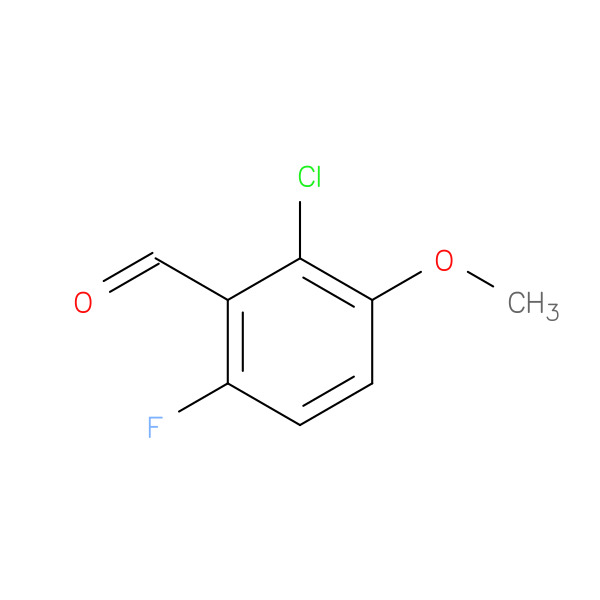 2-Chloro-6-fluoro-3-methoxybenzaldehyde 化学構造式