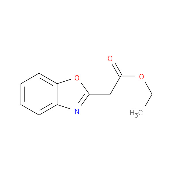 2-Benzoxazoleacetic acid, ethyl ester 化学構造式