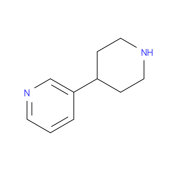 Pyridine, 3-(4-piperidinyl)- 化学構造式