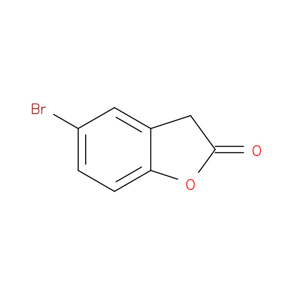 2(3H)-Benzofuranone, 5-bromo- 化学構造式