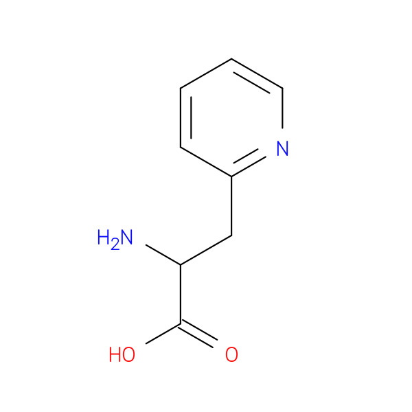 2-Amino-3-(pyridin-2-yl)propionic acid 化学構造式