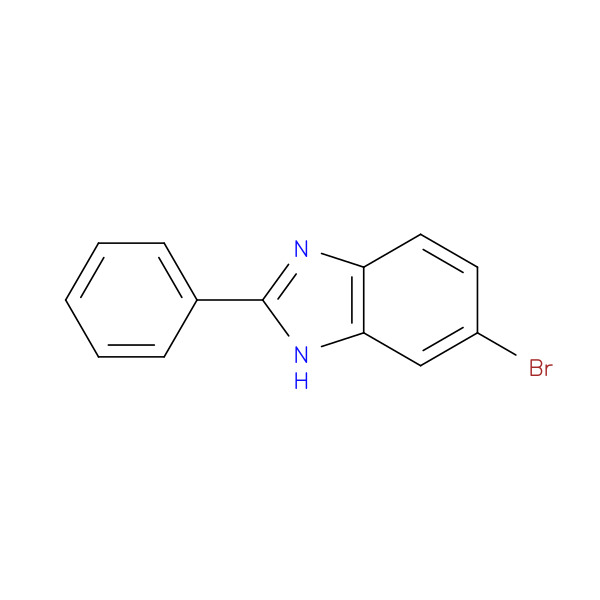 5-Bromo-2-phenyl-1H-benzo[d]imidazole 化学構造式