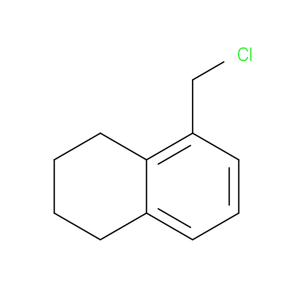 Naphthalene, 5-(chloromethyl)-1,2,3,4-tetrahydro- 化学構造式