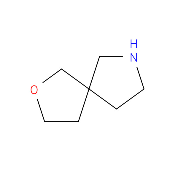 2-Oxa-7-aza-spiro[4.4]nonane 化学構造式