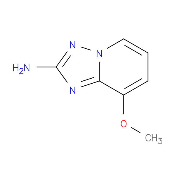 [1,2,4]Triazolo[1,5-a]pyridin-2-amine, 8-methoxy- 化学構造式