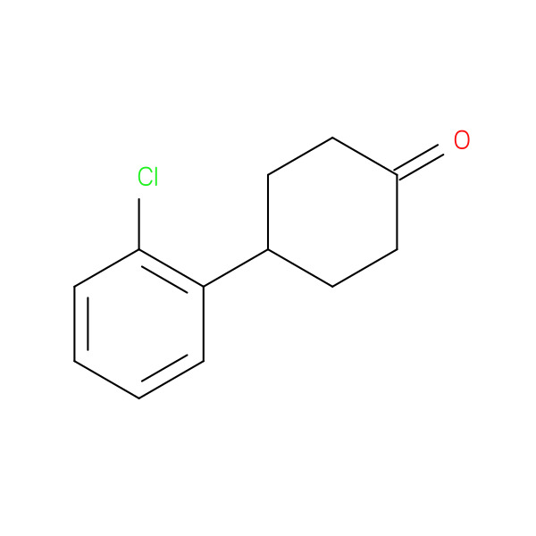 Cyclohexanone, 4-(2-chlorophenyl)- 化学構造式