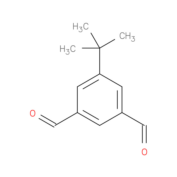 1,3-Benzenedicarboxaldehyde, 5-(1,1-dimethylethyl)- 化学構造式