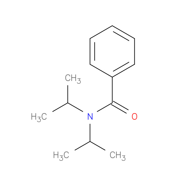 Benzamide, N,N-bis(1-methylethyl)- 化学構造式