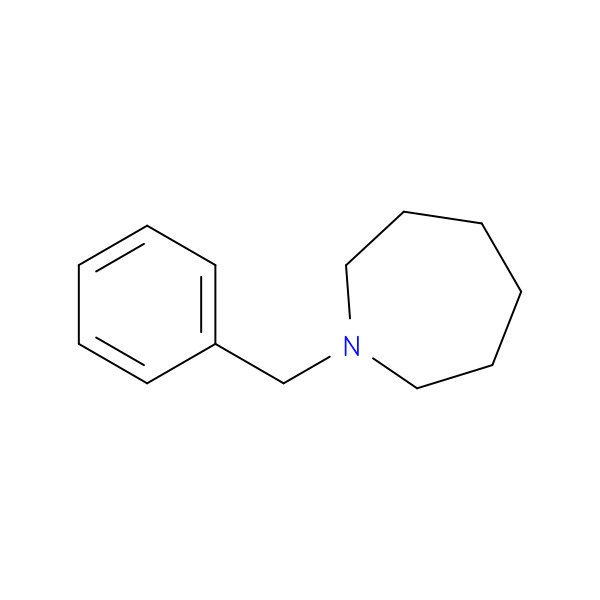 1H-Azepine, hexahydro-1-(phenylmethyl)- 化学構造式