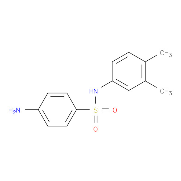 Benzenesulfonamide, 4-amino-N-(3,4-dimethylphenyl)- 化学構造式