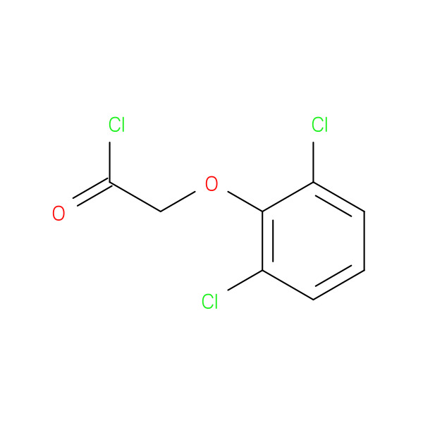 Acetyl chloride, 2-(2,6-dichlorophenoxy)- 化学構造式