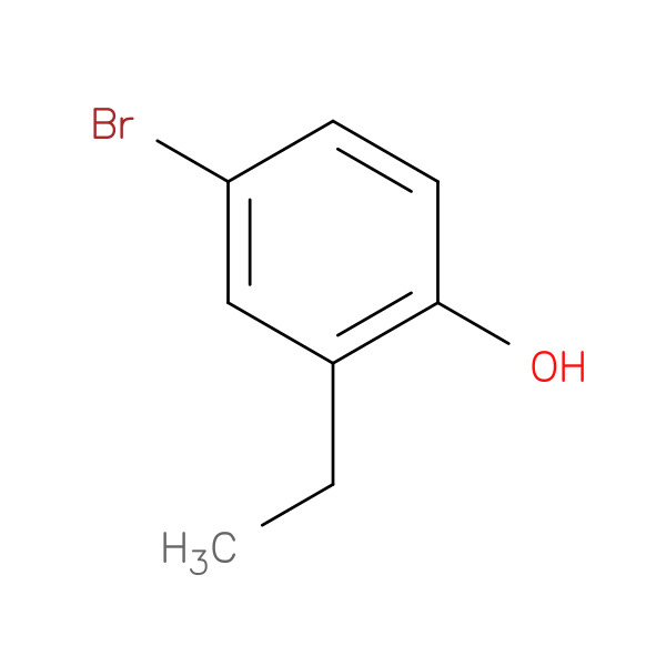 Phenol, 4-bromo-2-ethyl- 化学構造式