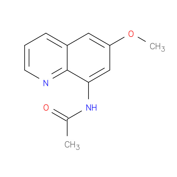 Acetamide, N-(6-methoxy-8-quinolinyl)- 化学構造式