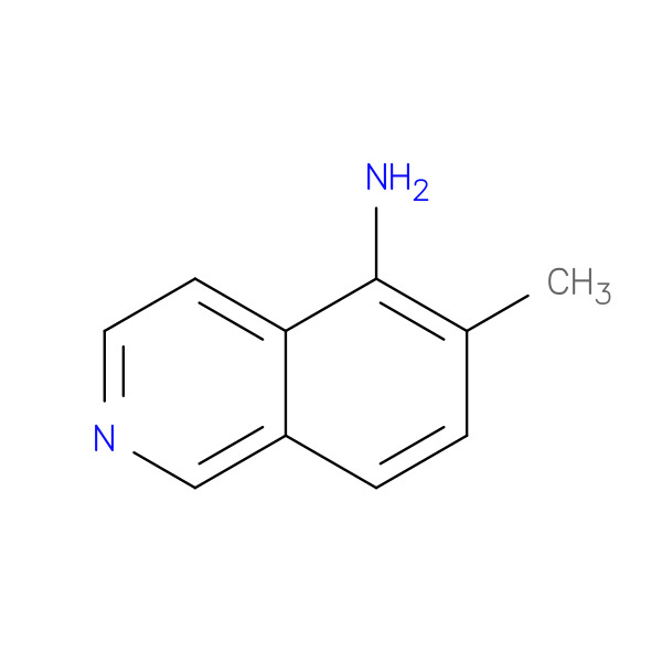 5-Isoquinolinamine, 6-methyl- 化学構造式