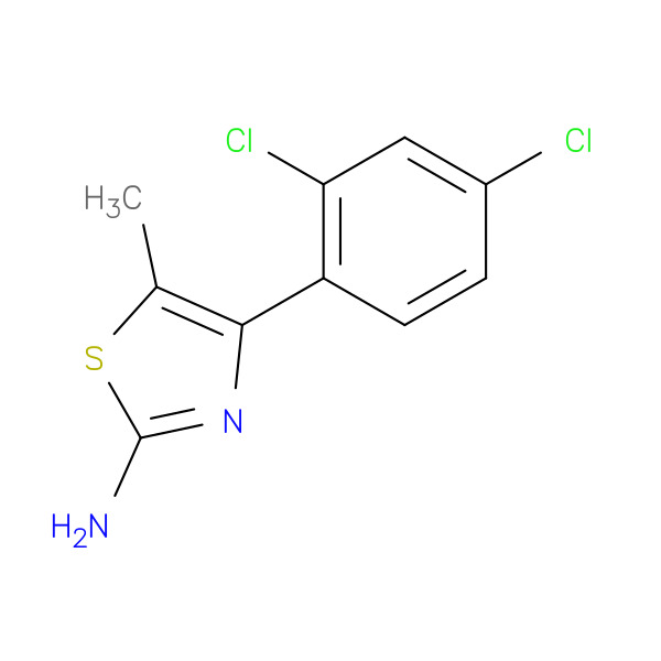 2-Thiazolamine, 4-(2,4-dichlorophenyl)-5-methyl- 化学構造式