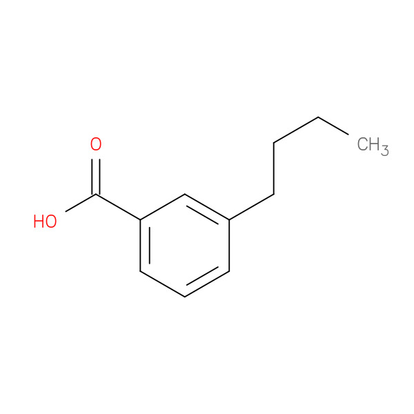 Benzoic acid, 3-butyl- 化学構造式