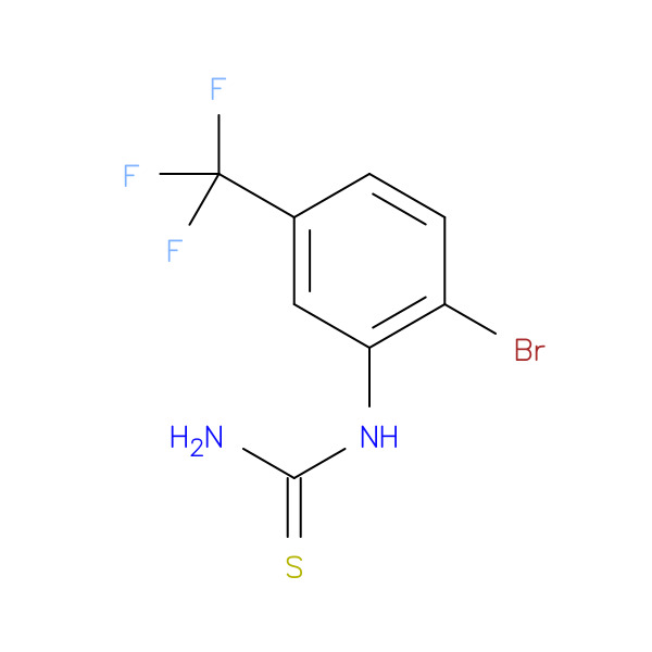 Thiourea, N-[2-bromo-5-(trifluoromethyl)phenyl]- 化学構造式