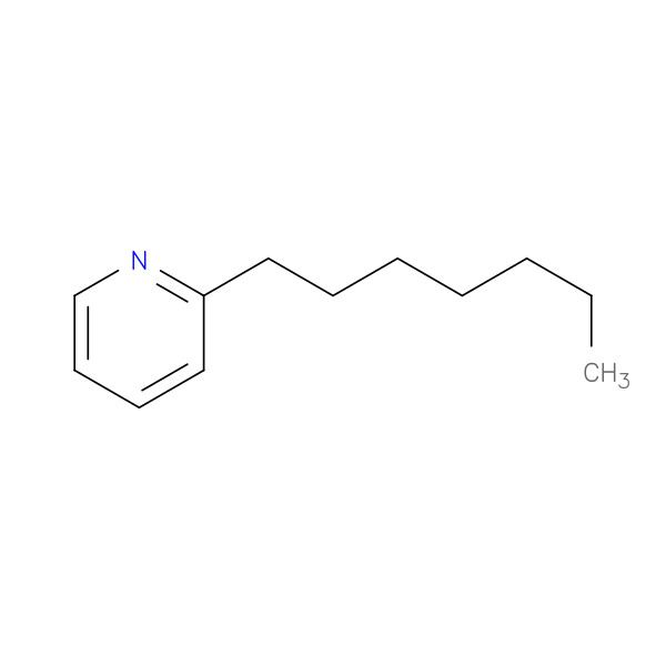 Pyridine, 2-heptyl- 化学構造式