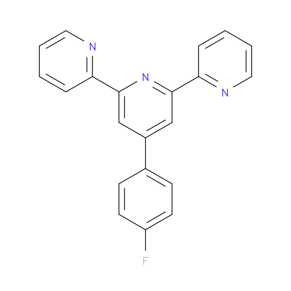 2,2':6',2''-Terpyridine, 4'-(4-fluorophenyl)- 化学構造式