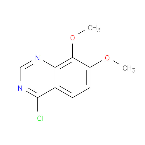 Quinazoline, 4-chloro-7,8-dimethoxy- 化学構造式