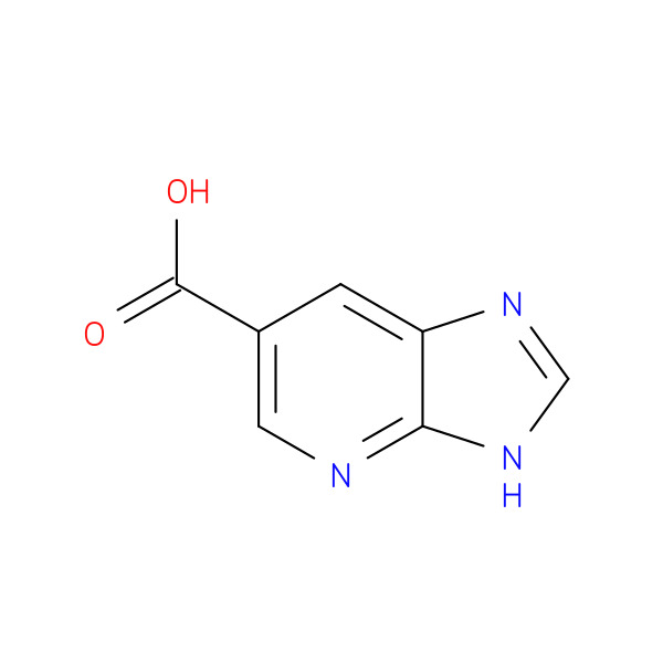 3H-Imidazo[4,5-b]pyridine-6-carboxylic acid 化学構造式
