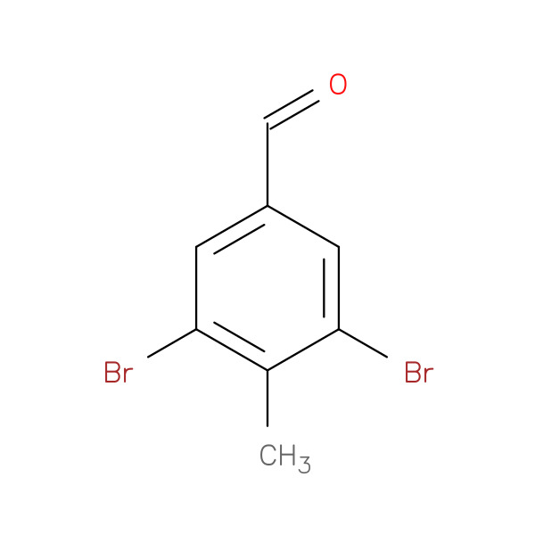 Benzaldehyde, 3,5-dibromo-4-methyl- 化学構造式