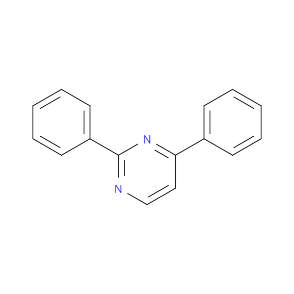 PYRIMIDINE, 2,4-DIPHENYL- 化学構造式