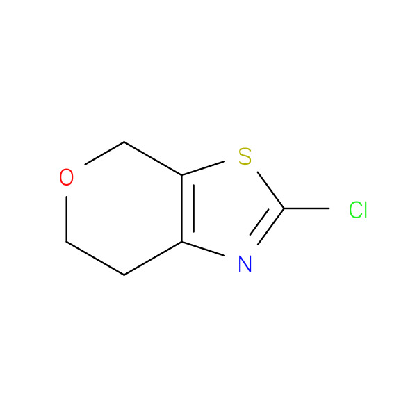 4H-Pyrano[4,3-d]thiazole, 2-chloro-6,7-dihydro- 化学構造式