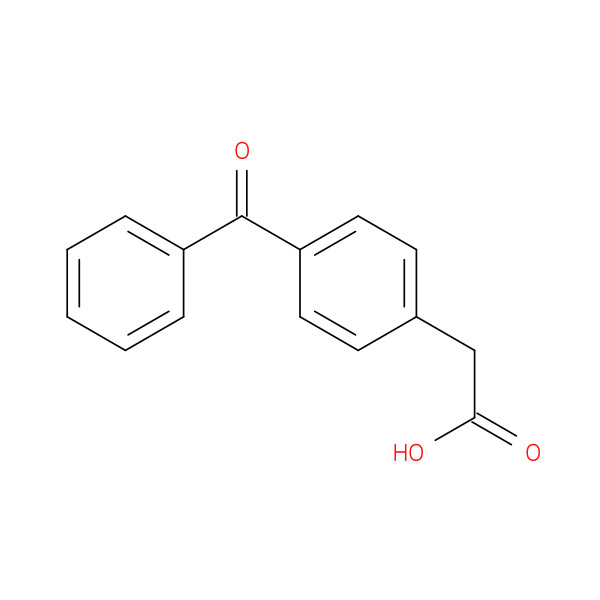 Benzeneacetic acid, 4-benzoyl- 化学構造式