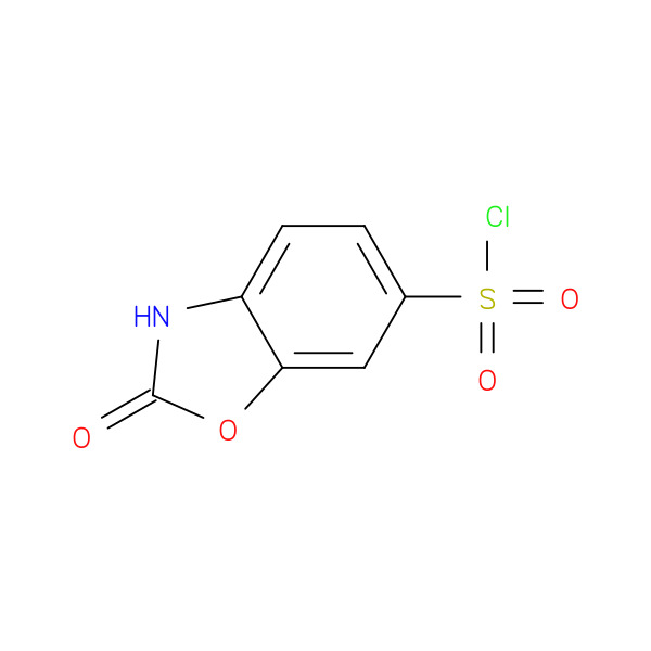 6-Benzoxazolesulfonyl chloride, 2,3-dihydro-2-oxo- 化学構造式