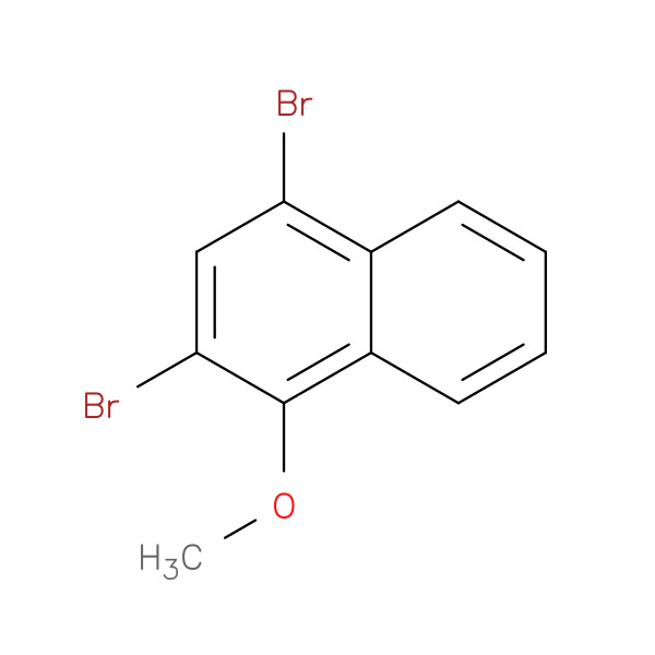 Naphthalene, 2,4-dibromo-1-methoxy- 化学構造式