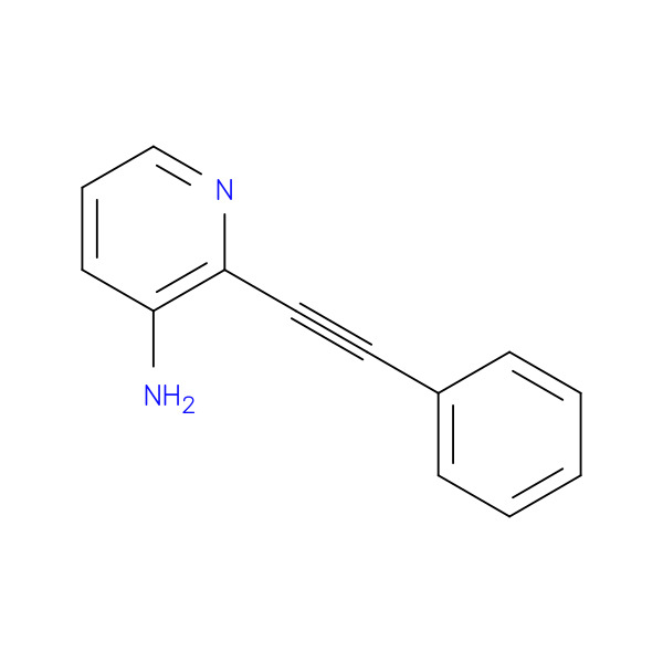 3-Pyridinamine, 2-(2-phenylethynyl)- 化学構造式