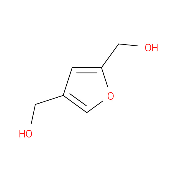 2,4-Furandimethanol 化学構造式