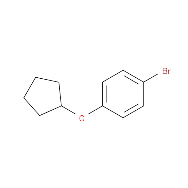 Benzene, 1-bromo-4-(cyclopentyloxy)- 化学構造式