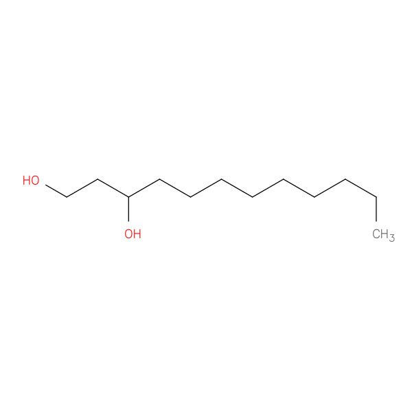 1,3-Dodecanediol 化学構造式