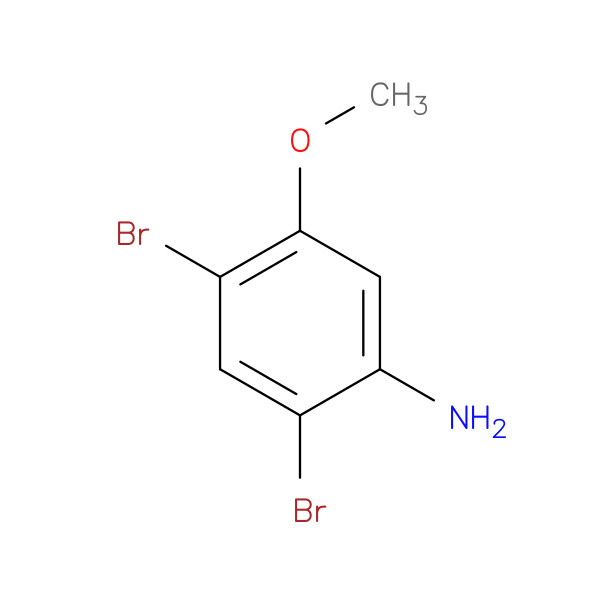 2,4-Dibromo-5-methoxyaniline 化学構造式