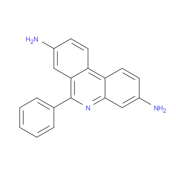 6-Phenylphenanthridine-3,8-Diamine 化学構造式